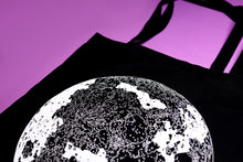 Load image into Gallery viewer, Sketchy Moon Screen Printed Tote Bag
